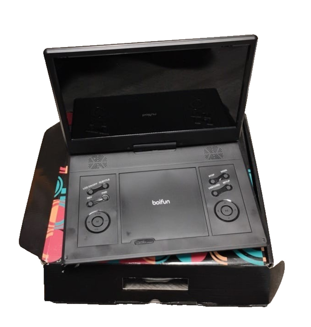 Boifun Portable DVD Video Movie Player BFN-142 Rechargeable 14.1" Travel Car